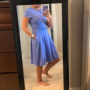Alex Marie Fit and Flare blue dress